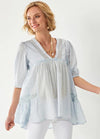 Charlie Paige Ellie Cotton Lace Baby Doll Tunic